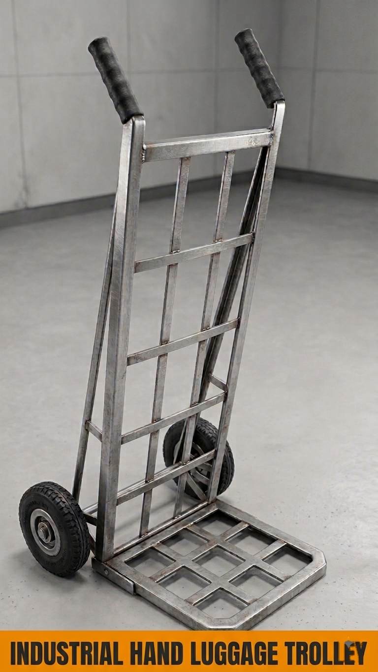 Industrial hand luggage trolley